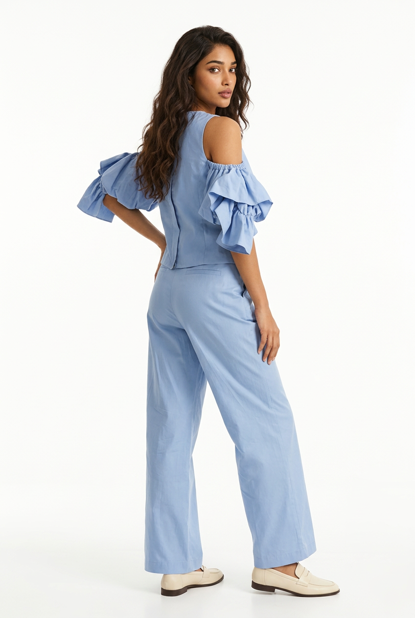 SANG TWO-PIECE SET BLUE