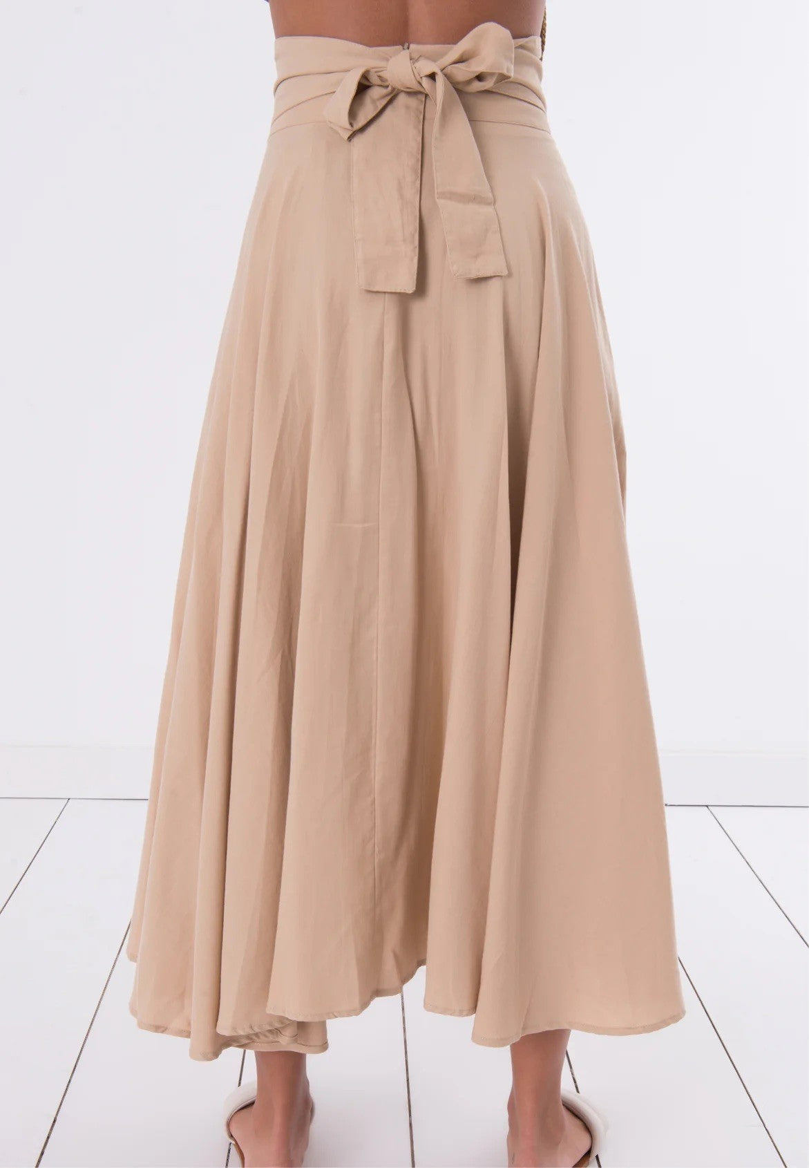 MIDI JANE CAMEL SKIRT