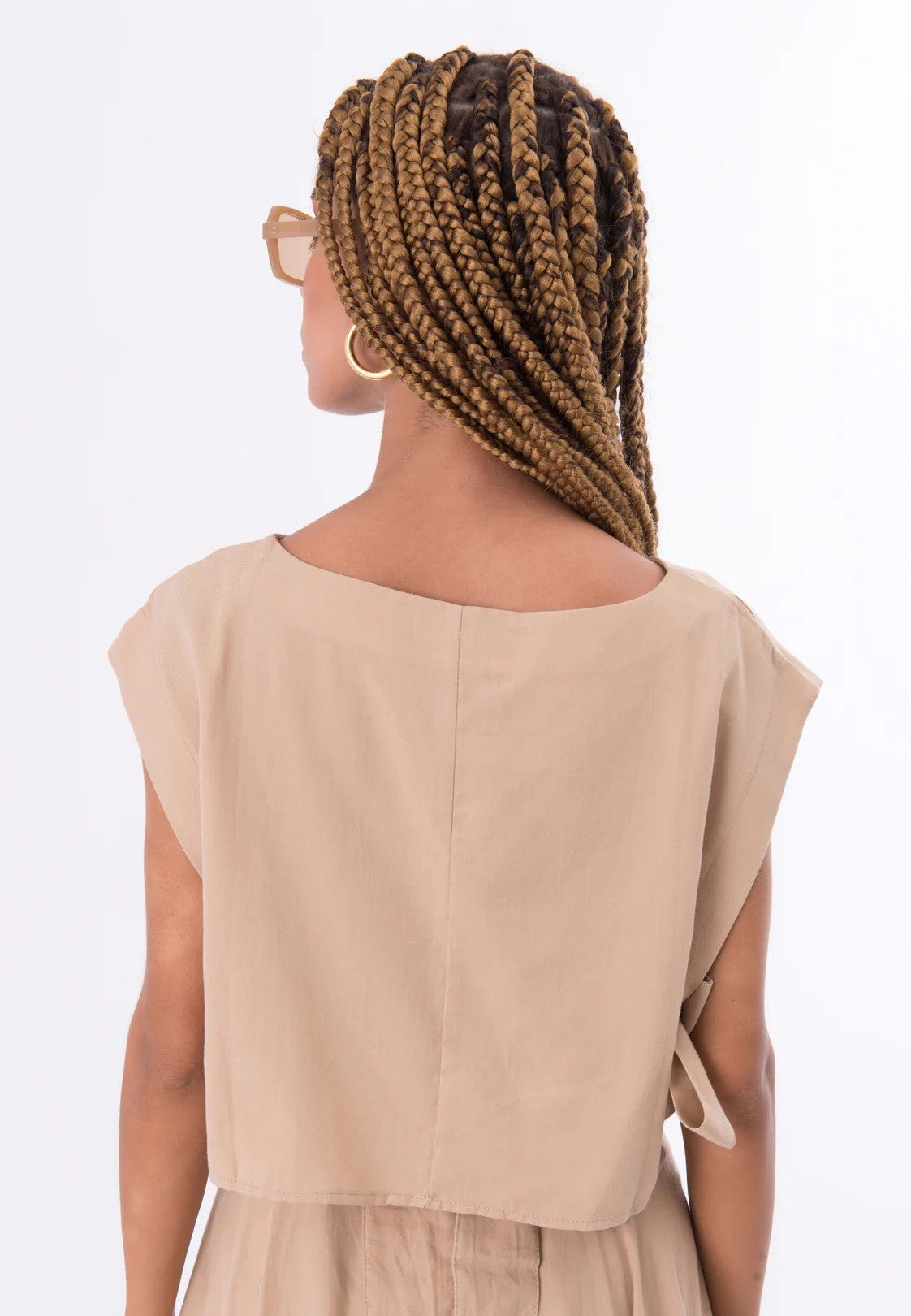 Sleeveless Jane Camel Top